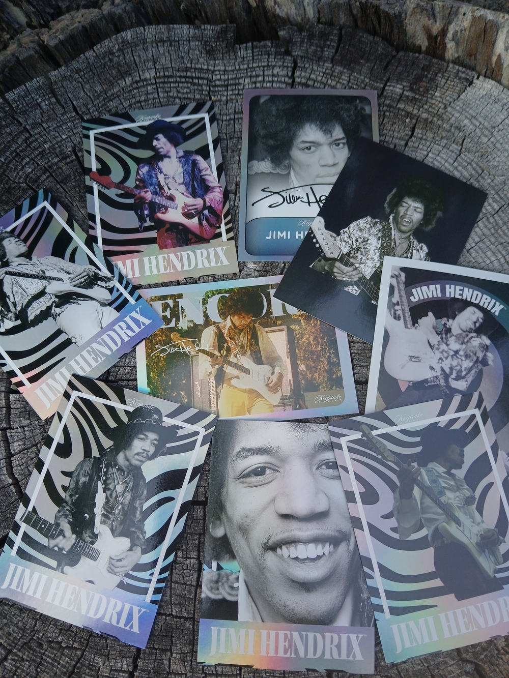2025 Jimi Hendrix Keepsake Premiere Edition Trading Cards, Set Of 49